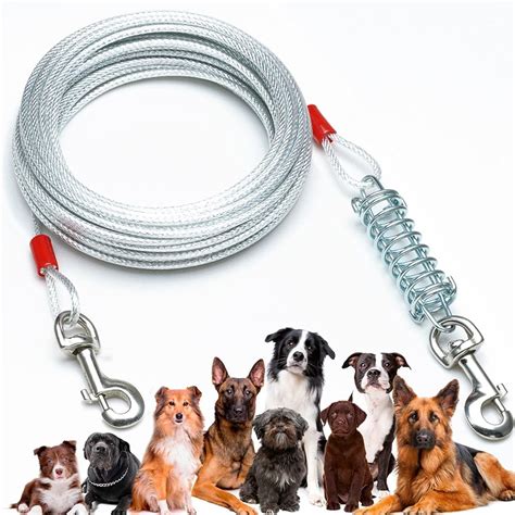 best dog tie out cable|11 Best Outdoor Dog Chains and Tie.